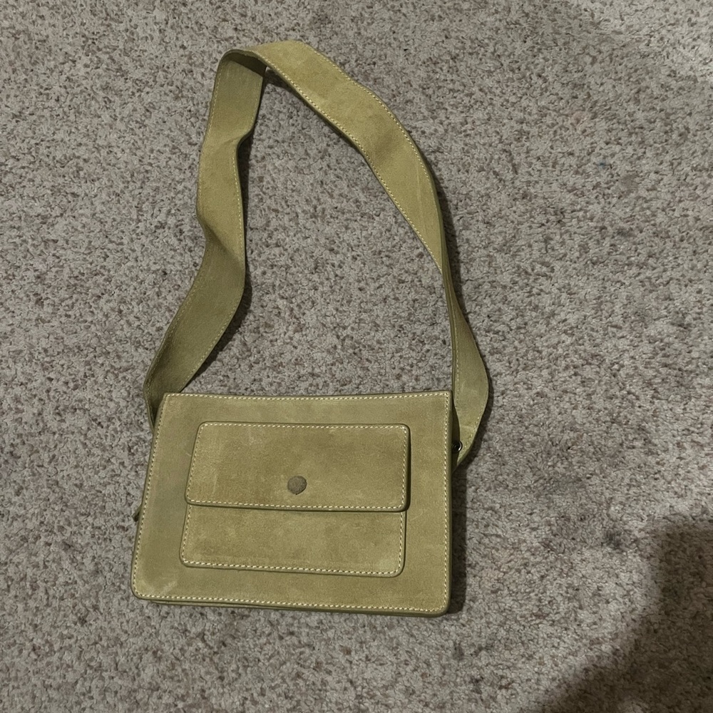 Green crossbody purse